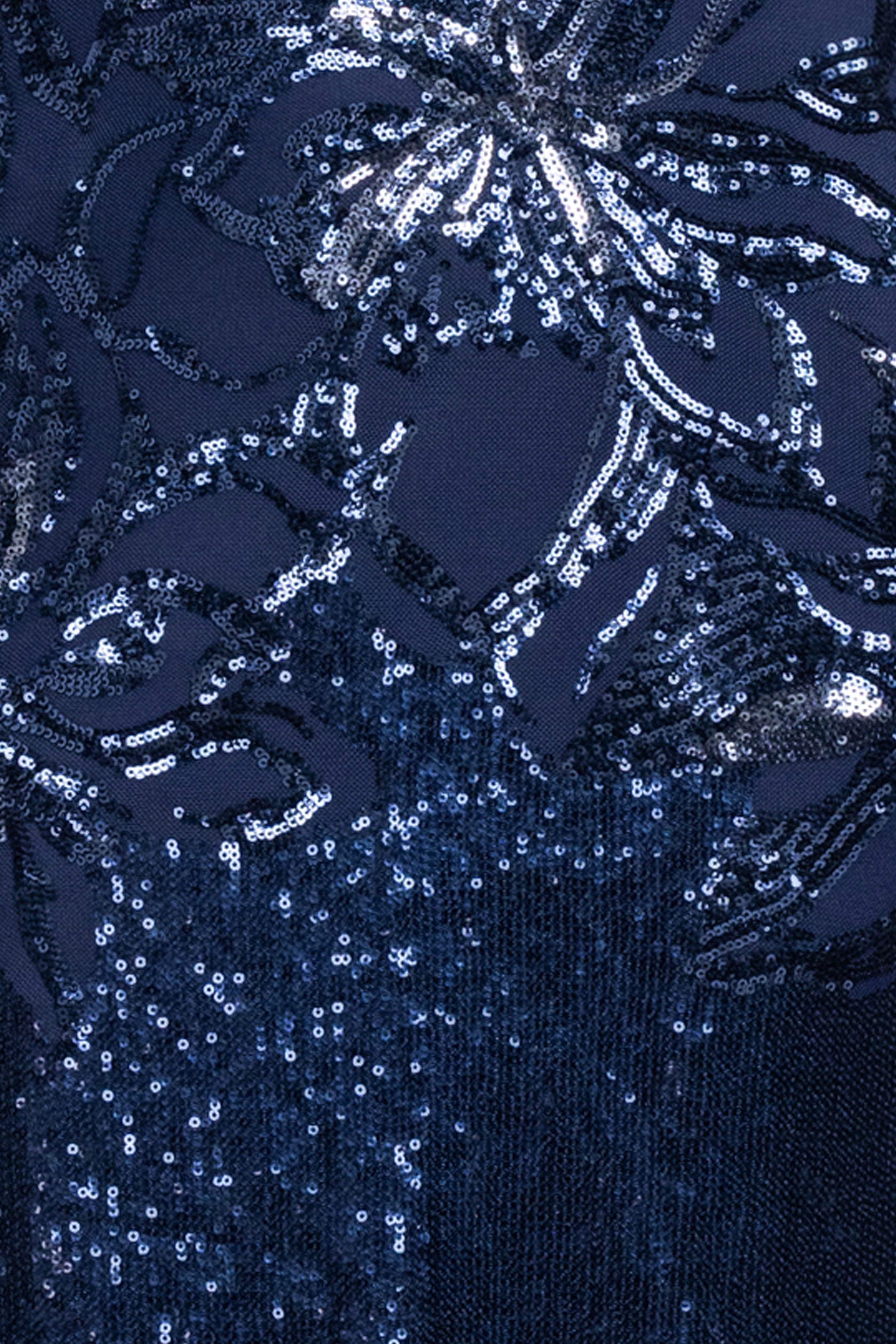 "Violet" Sequin Cap Sleeve Gown