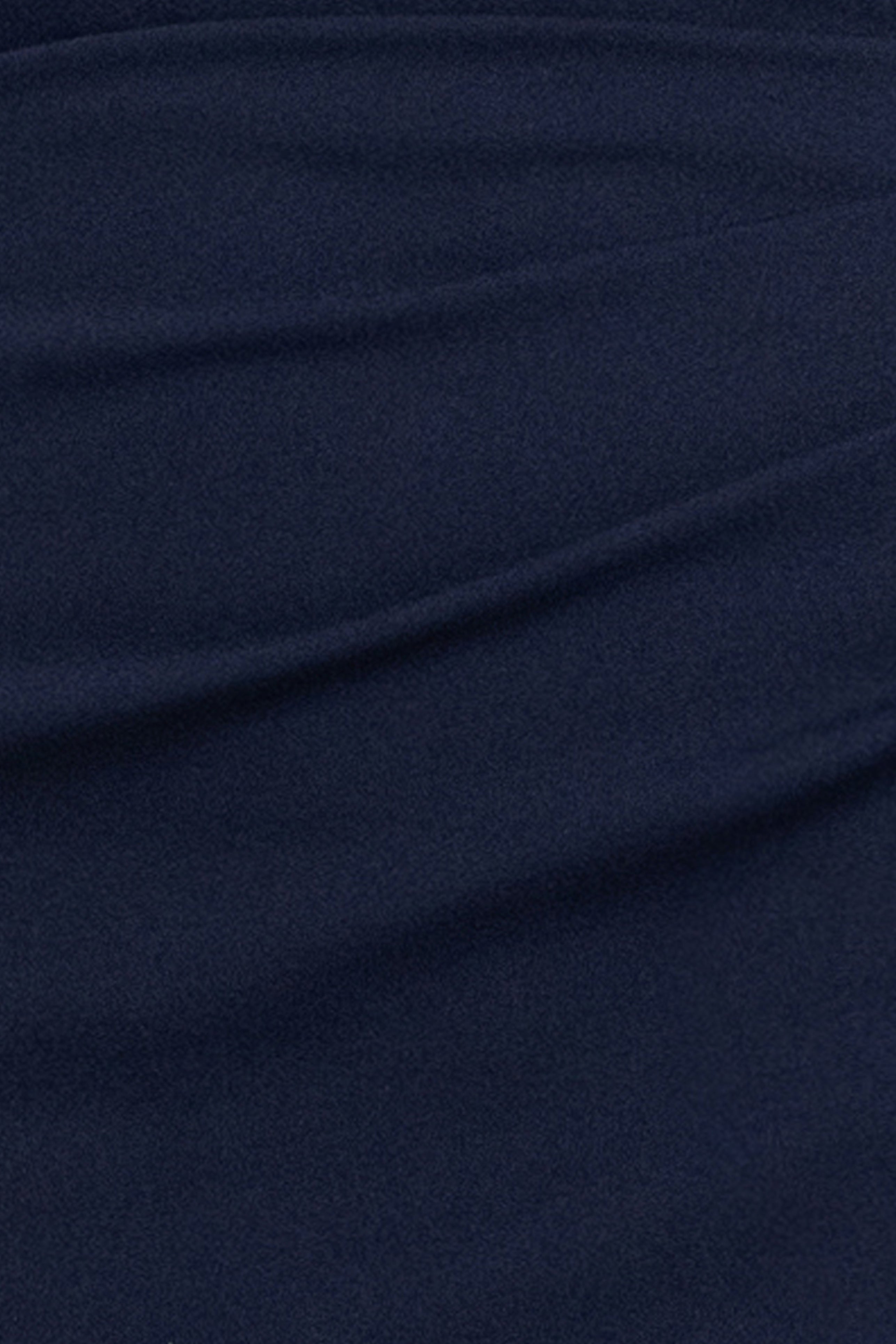 "Billie" Scuba Crepe Chiffon Ruffle Neck Dress