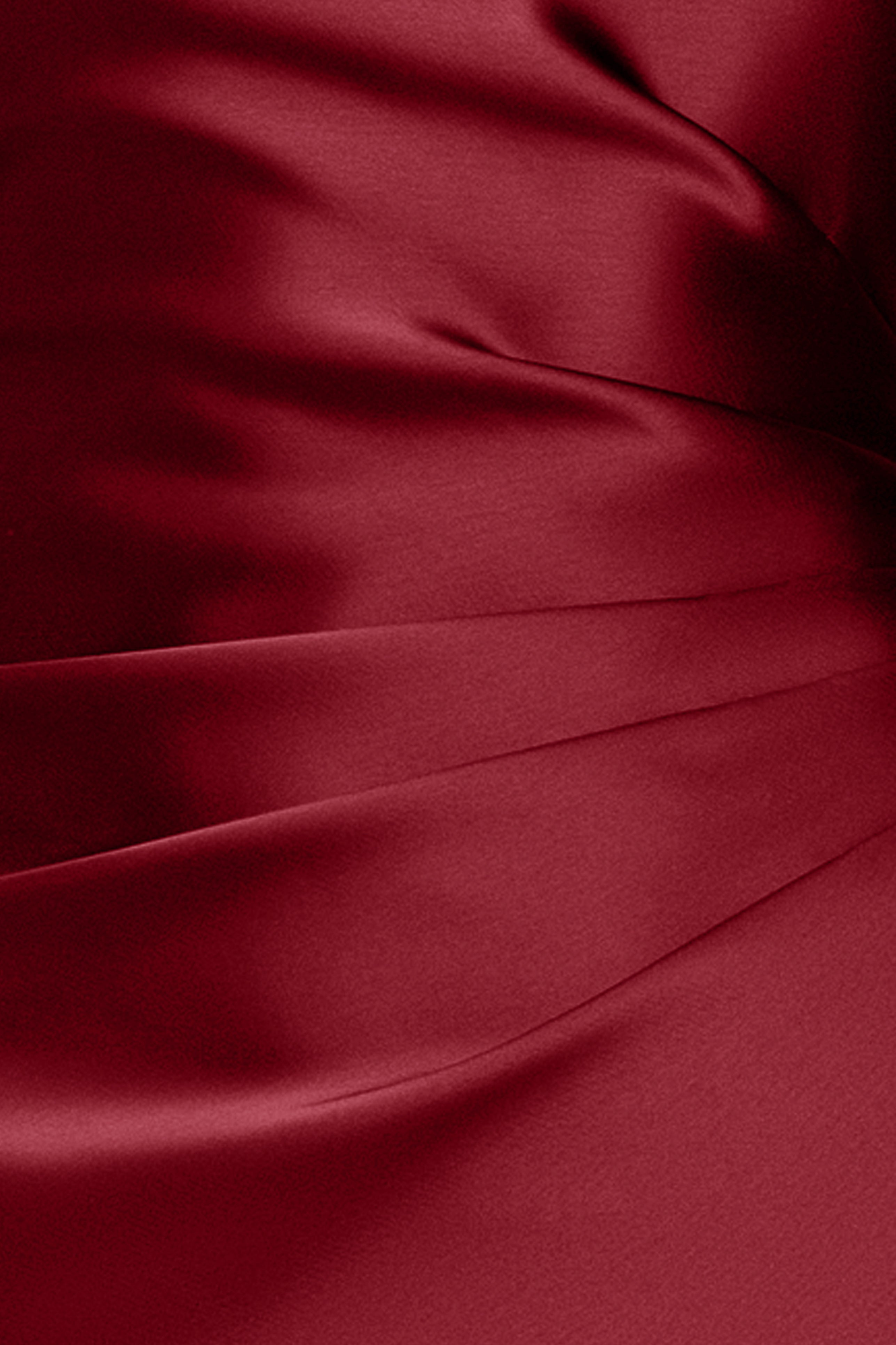 "Iliana" Satin Tie Neck Rouch Back Dress