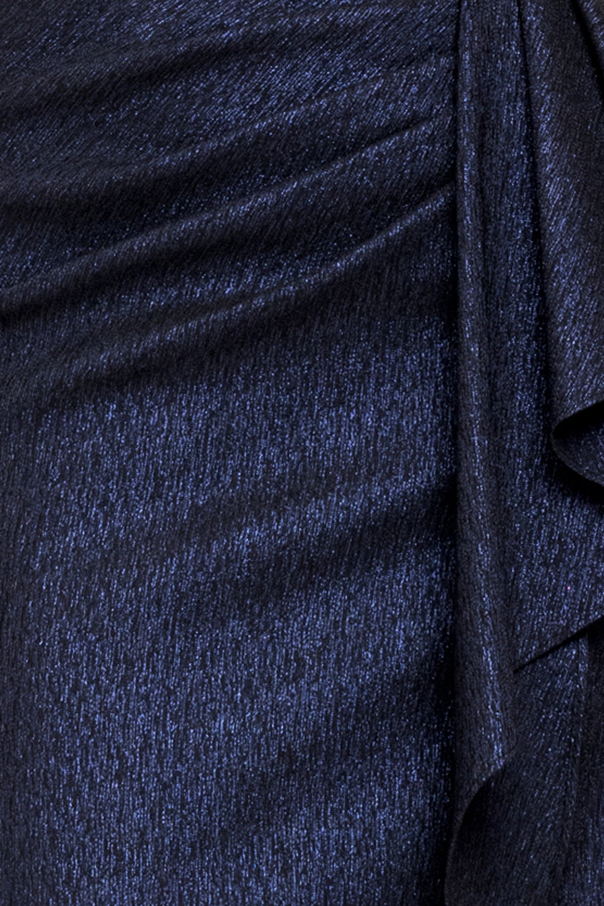 "Siobhan" Jacquard Off Shoulder Side Ruffle Dress