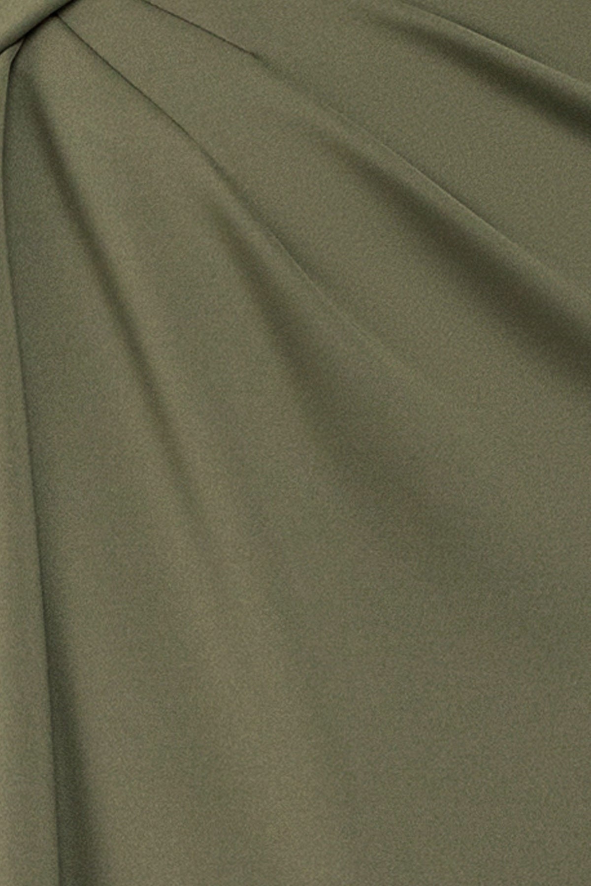 "Edith" Techno Scuba One Shoulder Ruched Dress