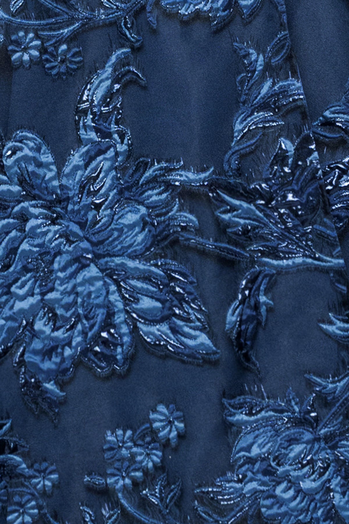 "Astrid" Organza Brocade Off Shoulder Dress