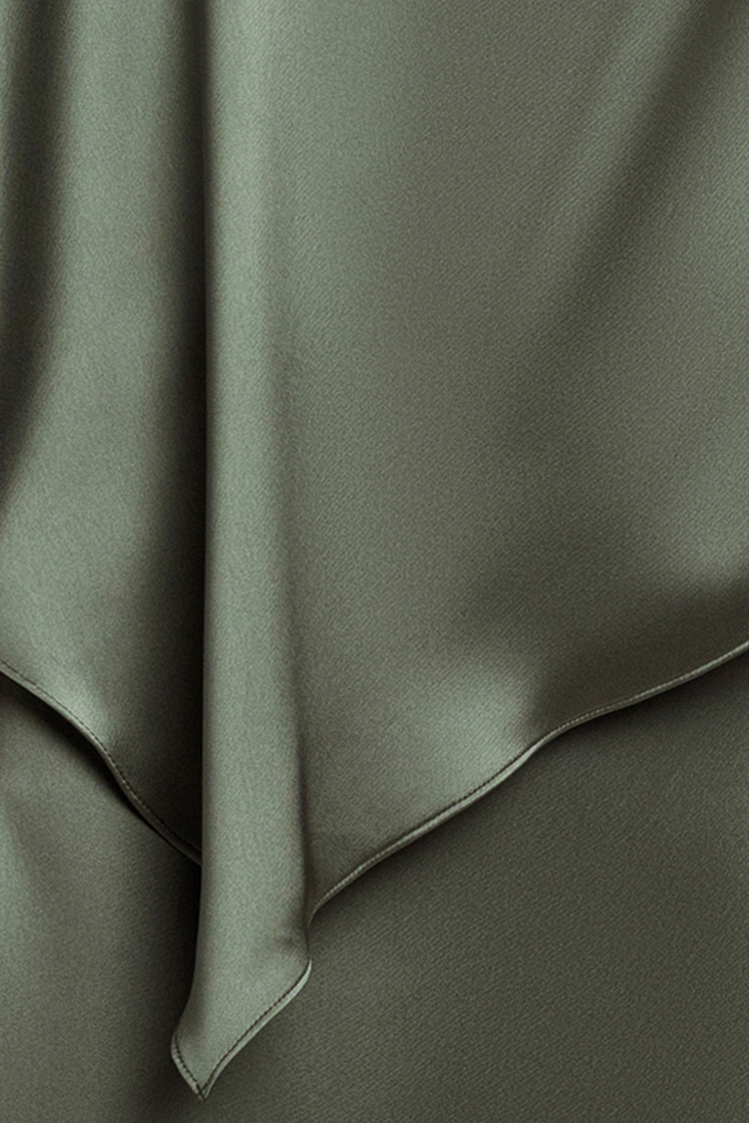 Plus "Ellen" Satin Overlay Cape Dress