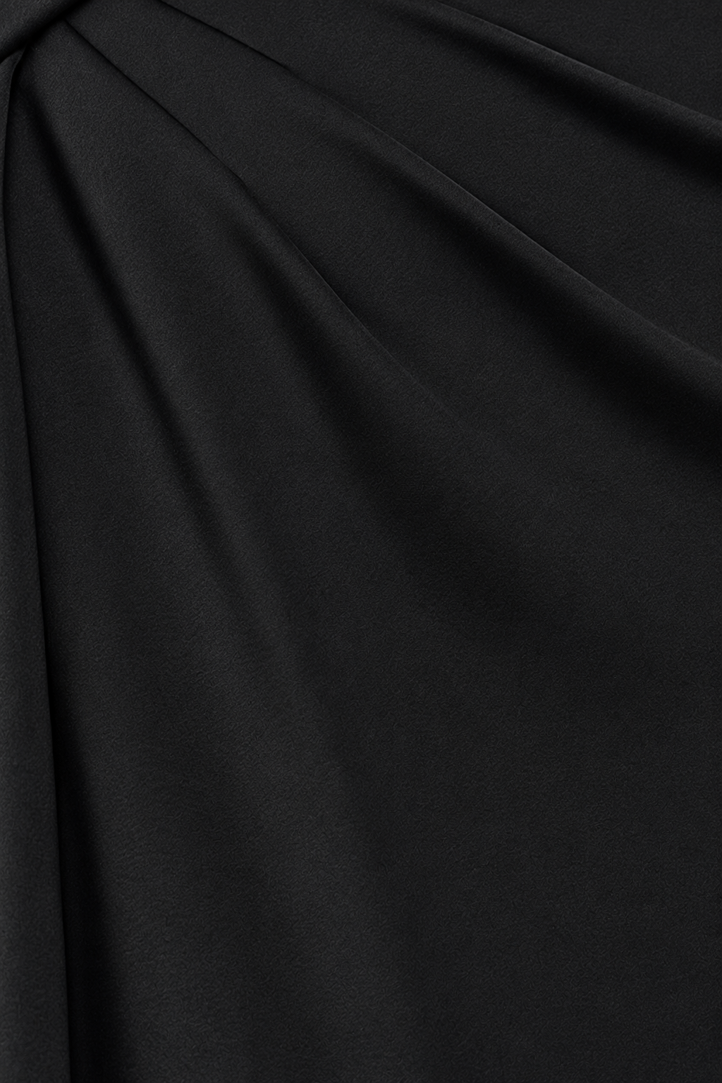 "Edith" Techno Scuba One Shoulder Ruched Dress