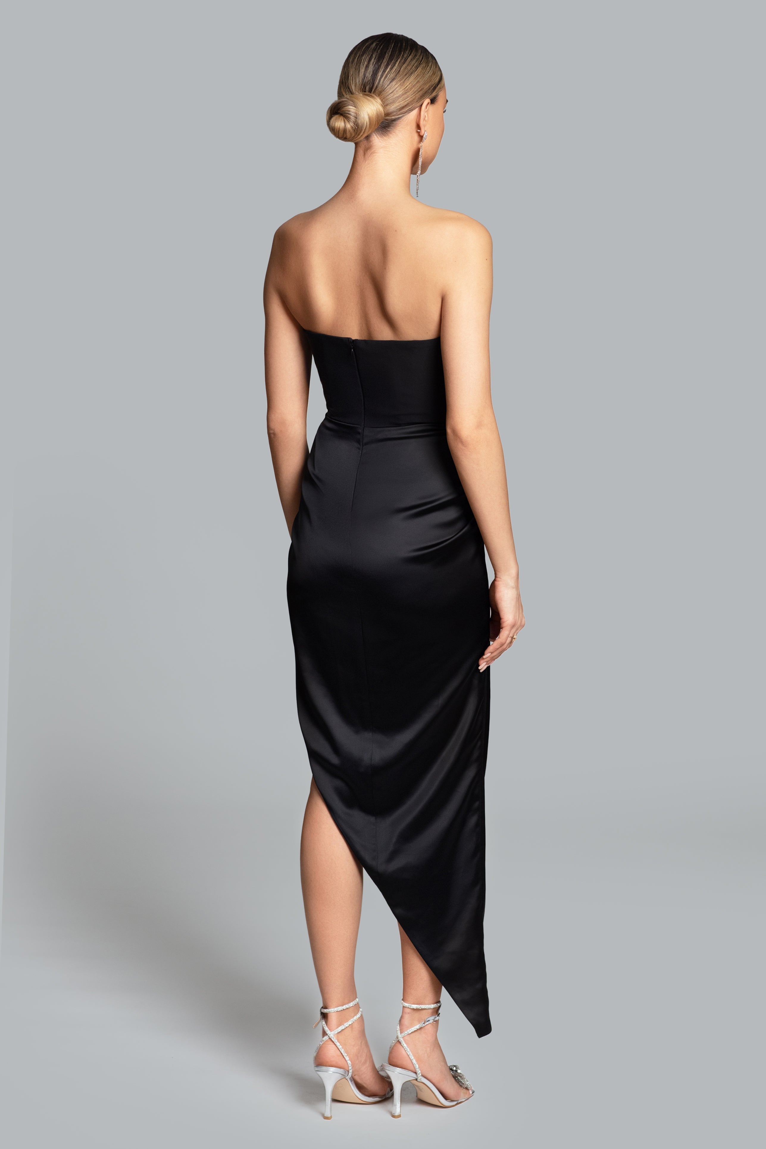 GHRAIL "Rockefeller" Crepe and Satin Dress