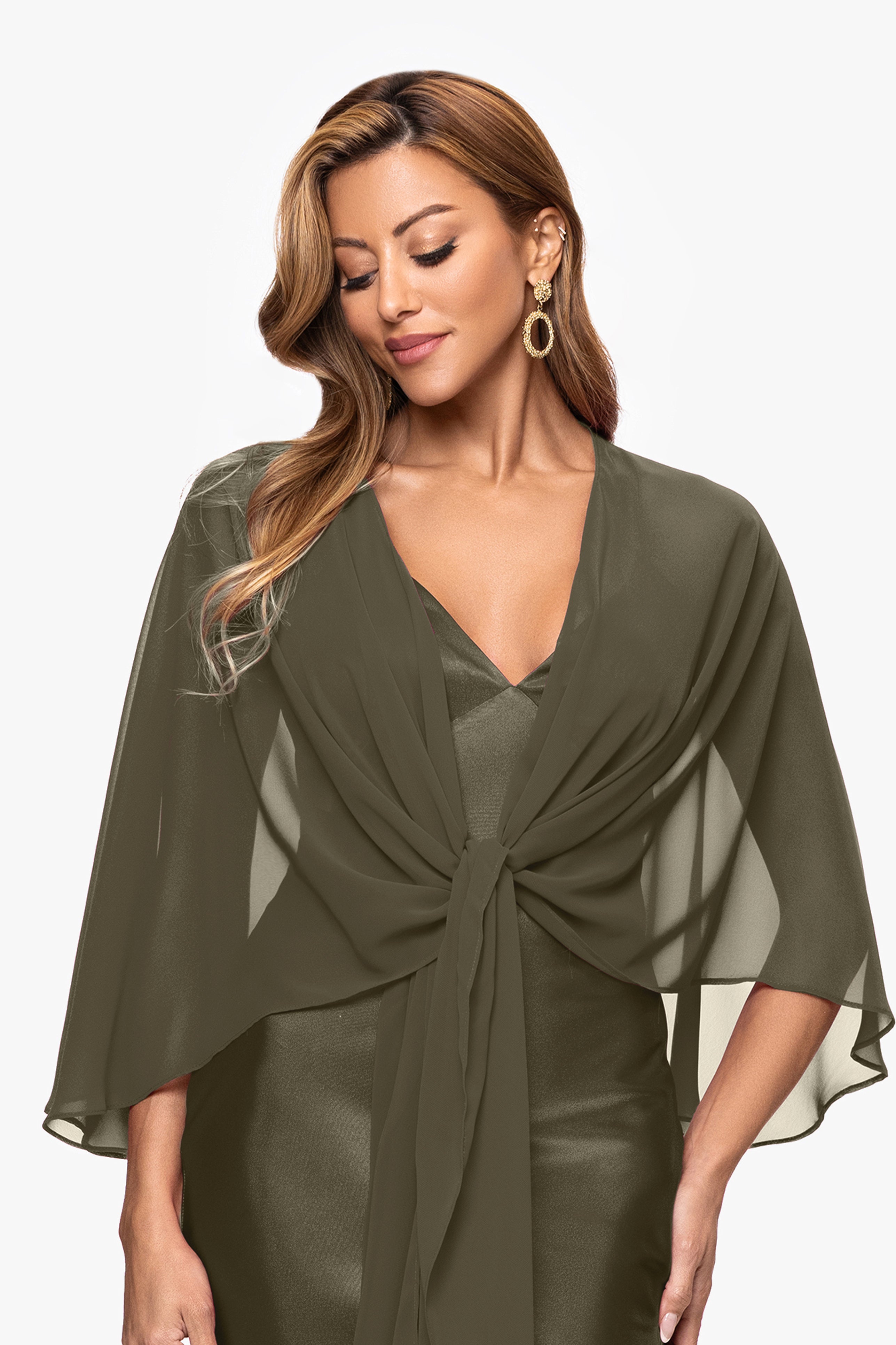 "Bernadette" Chiffon Shawl Wrap