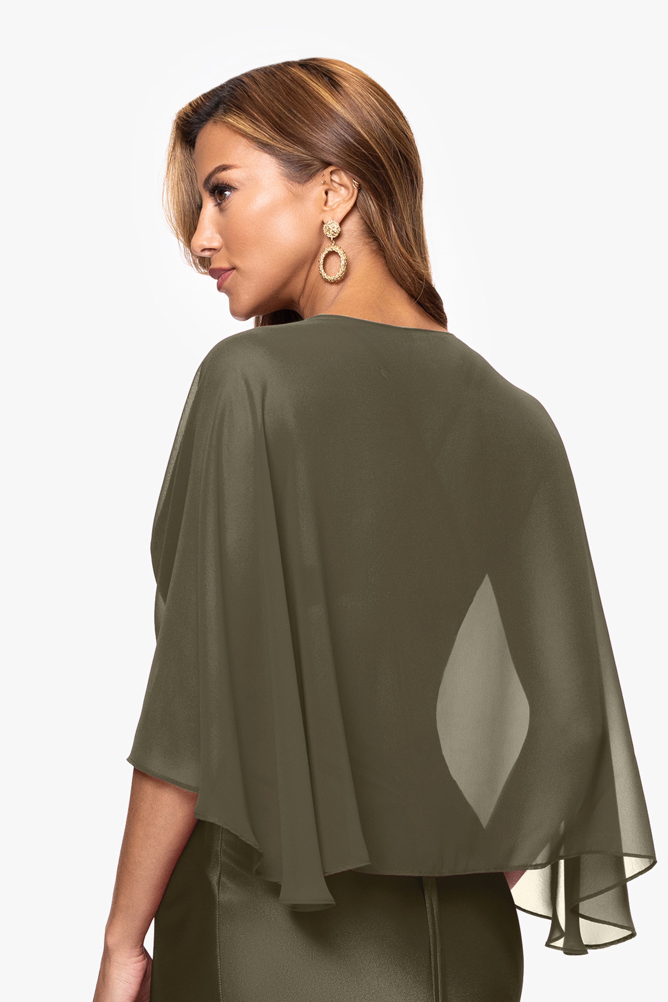 "Bernadette" Chiffon Shawl Wrap