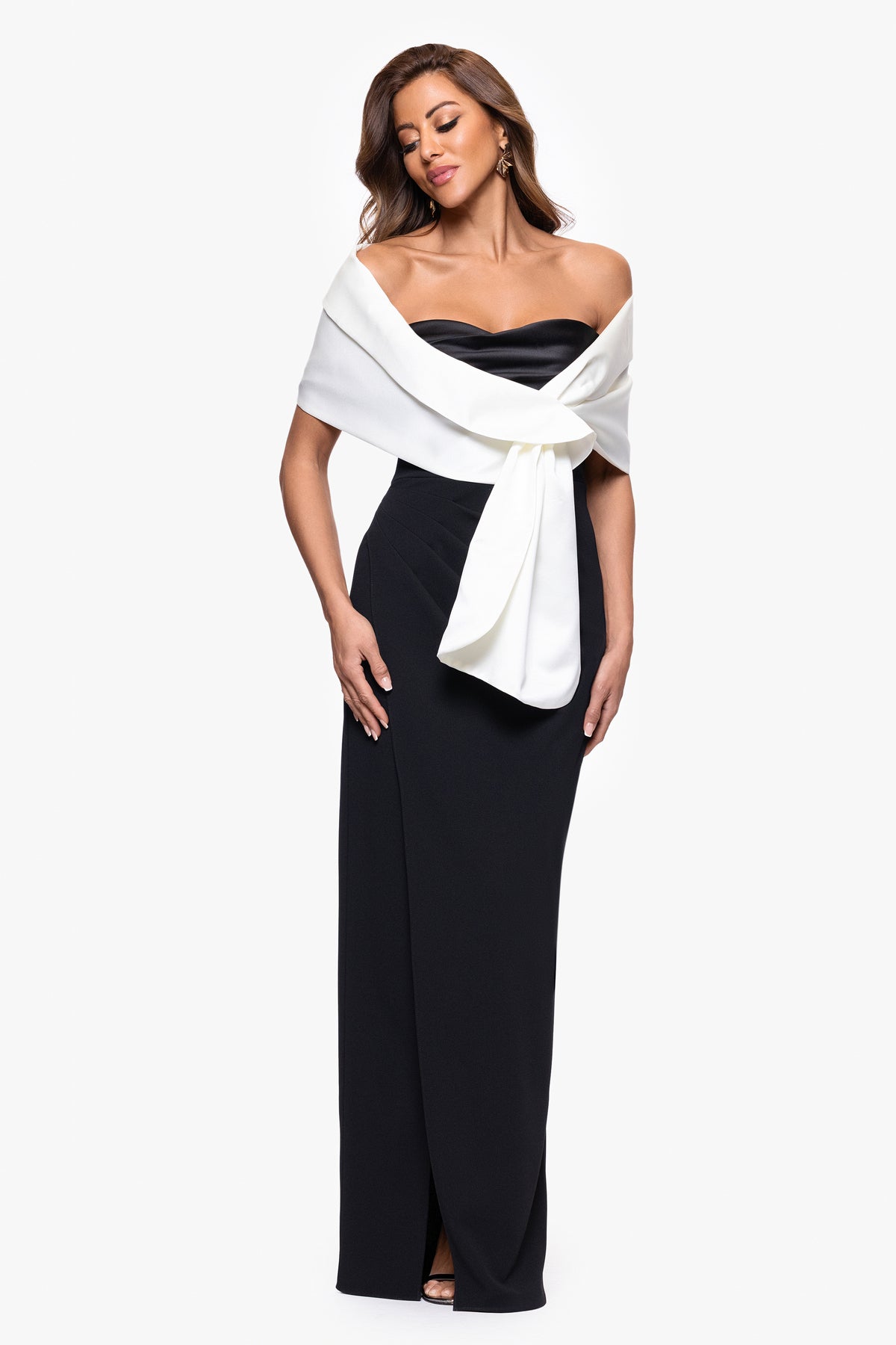 "Trixie" Satin Pull Through Shawl Wrap