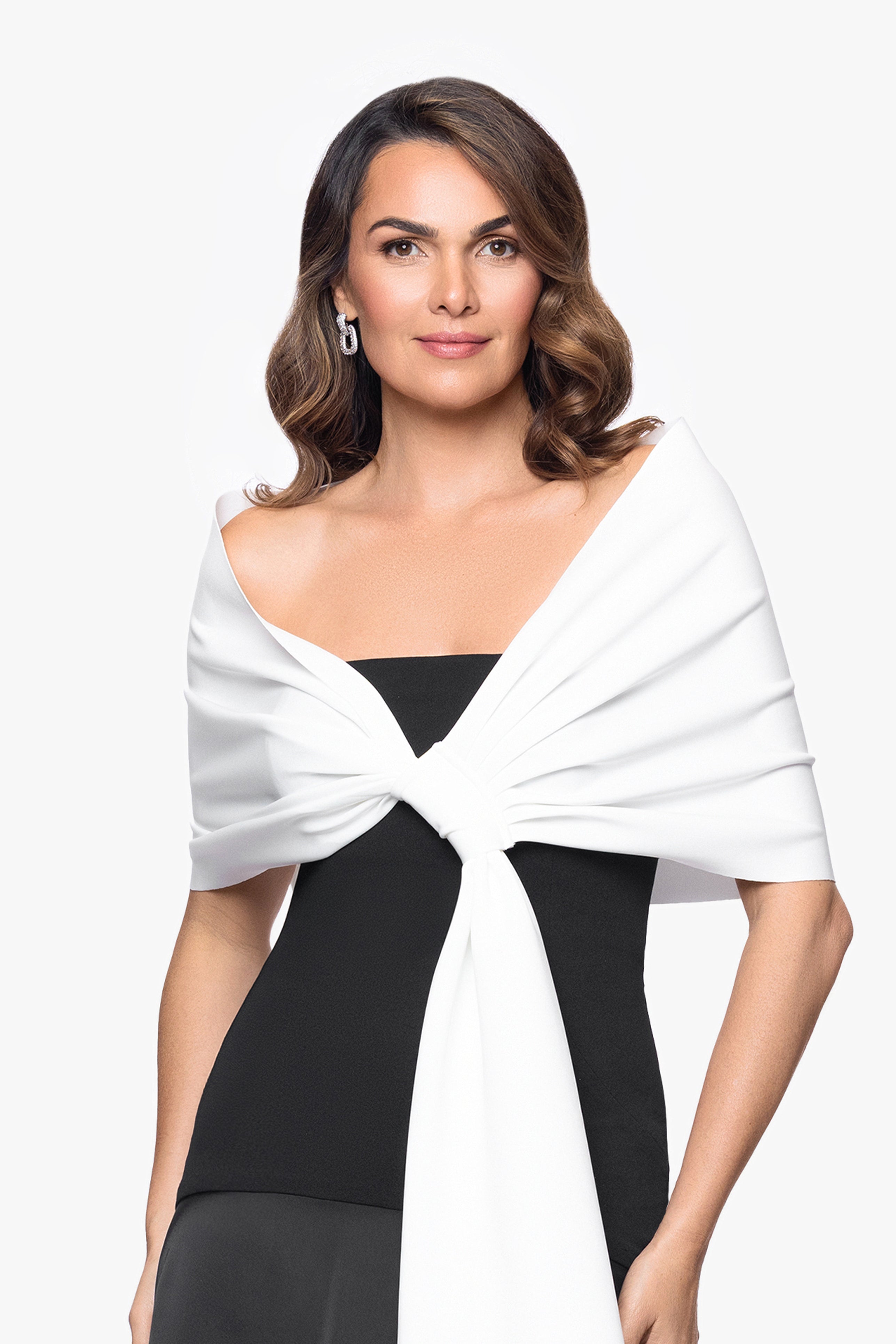 "Carol" Techno Scuba Pull Through Shawl Wrap