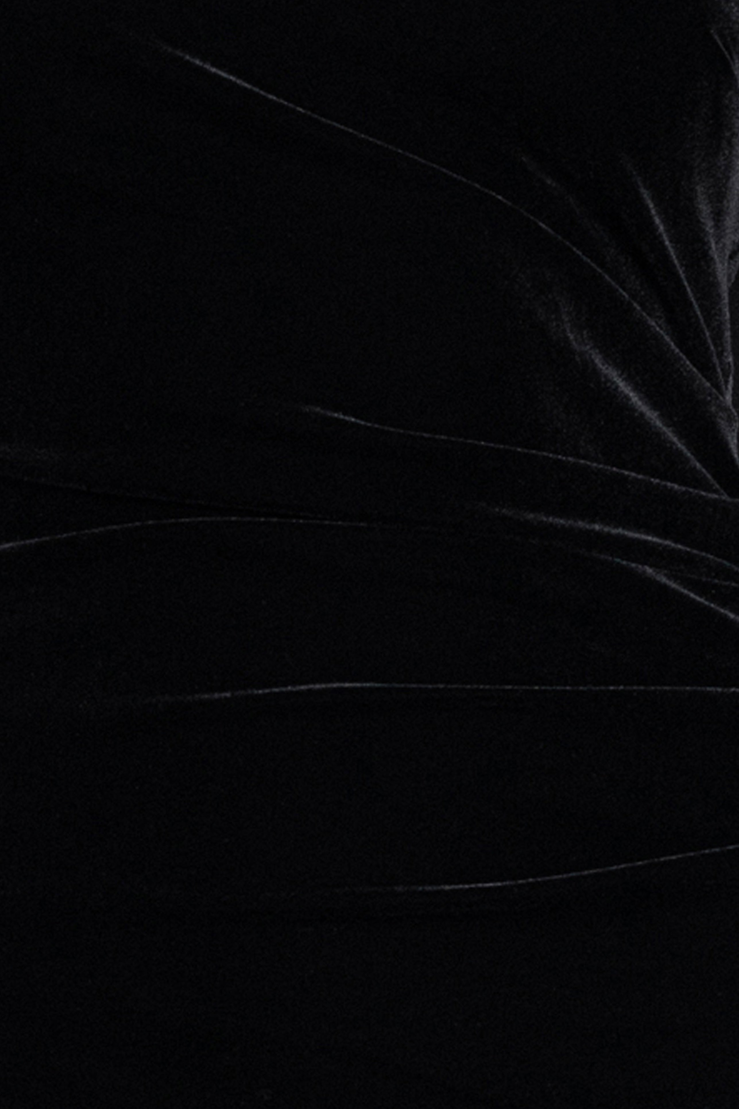 "Alison" Velvet Mesh Long Sleeve Dress
