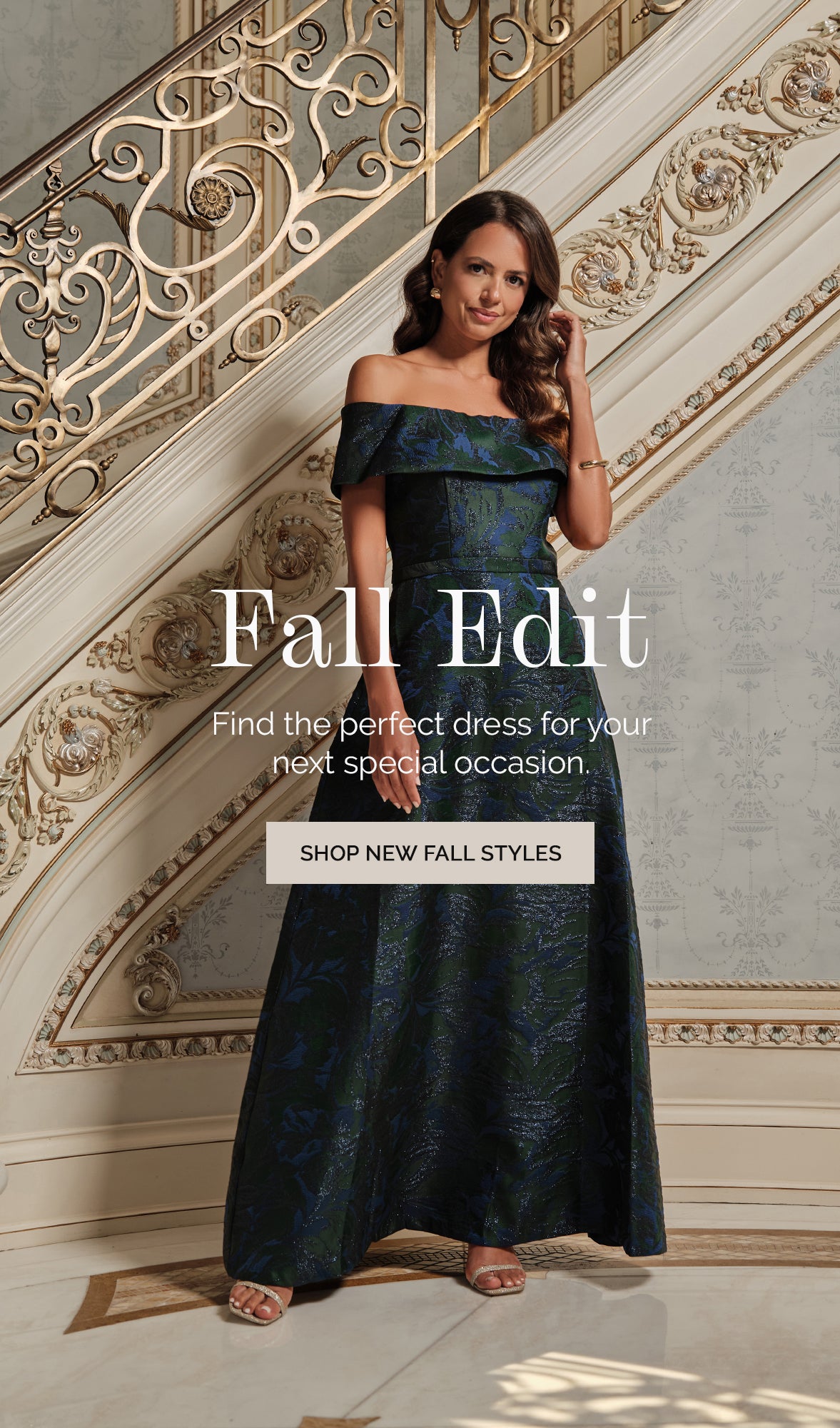 スーツ・フォーマル・ドレス L'or Cape collar Dress Xscape Evenings | Formal Dresses